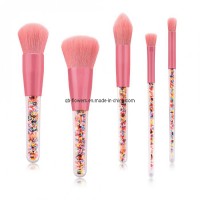 5 PCS Makeup Brush Kit Eyeshadow Blush Brushes Makeup Set Colored Candy Handle Pink Hair Cosmetic Brush Tool